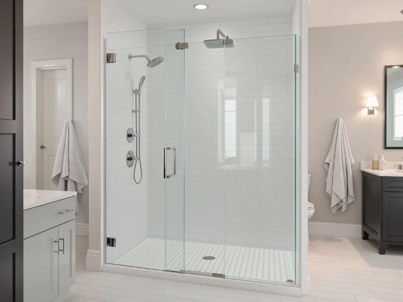 Douche en verre sur mesure installée à Longueuil