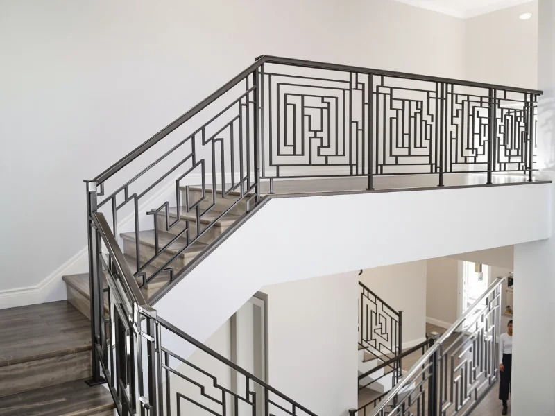 Garde-corps en verre pour escalier résidentiel